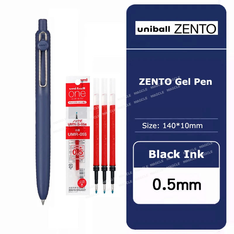 uniball ZENTO Standard 0.38/0.5mm Gel Pens,Water-Based Smooth Writing Roller Ball Pens Fit for a variety of occasions Stationery