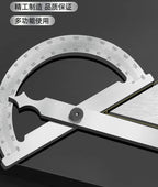 High Quality Stainless Steel Angle Finder Ruler High Precision 0-180 Degree Thickened Protractor for Woodworking Construction