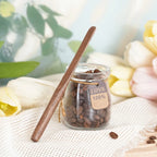 3-piece natural walnut wood coffee stirrer set, reusable, kitchen beverage stirring spoon, butter spreader, coffee equipment set