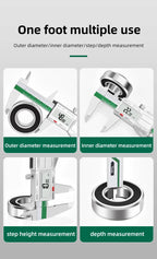ET54 LCD Stainless Steel Caliper 150mm Fractional/mm/inch 0.01mm Precision Measuring Caliper IP54 Waterproof Electronic Caliper
