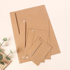 30pcs Envelope A3 A4 A5 A6 Postcards Message 250g Kraft Paper Autohesion Invitations Business Letters Express File Storage Bag