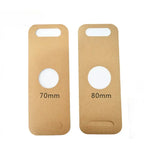 50pcs Disposable Milk Tea Handheld Cup Holder Thick Kraft Paper Takeaway Portable Package Creative Coffee Paper Cup Handle