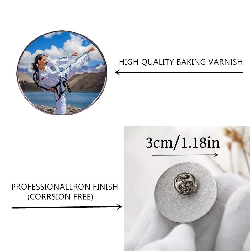 Personalized Pins Custom Logo Photo Text Design Brooch Badge For Jacket Clothing Present For Weddings And Corporate Events Brand