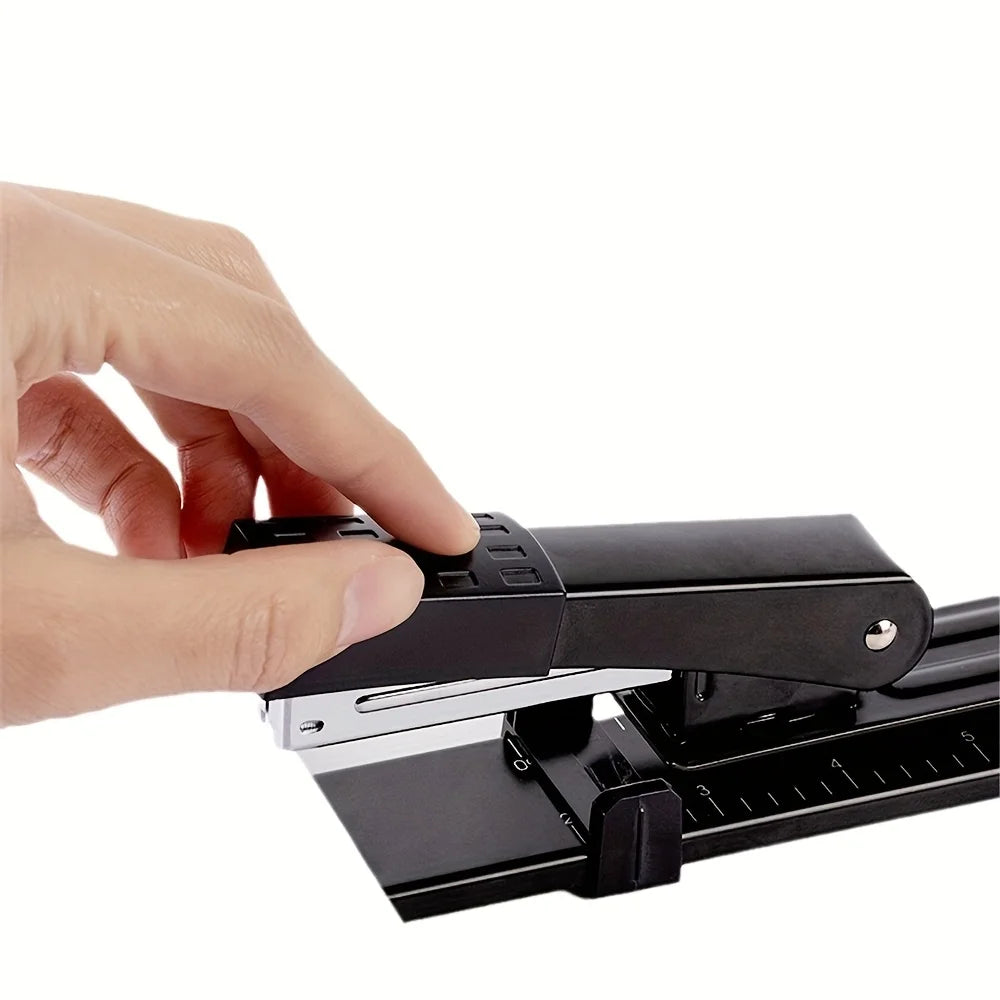 1 pcs Long Arm Manual Stapler Random Color, Ideal for Document Binding, Durable Design, Perfect for Daily Tasks