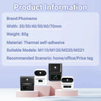 Phomemo Label For M110/M220/M221 Mini Printer Portable Thermal Label Stickers Self-Adhesive Waterproof Label Maker Sticker New