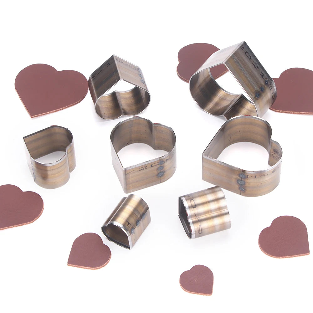 7Pcs Leather Die Cutter Hollow Punching Tool Cutting Mold Punching Die Set for Handmade DIY Leather Craft 20/25/30/35/40/45/50mm
