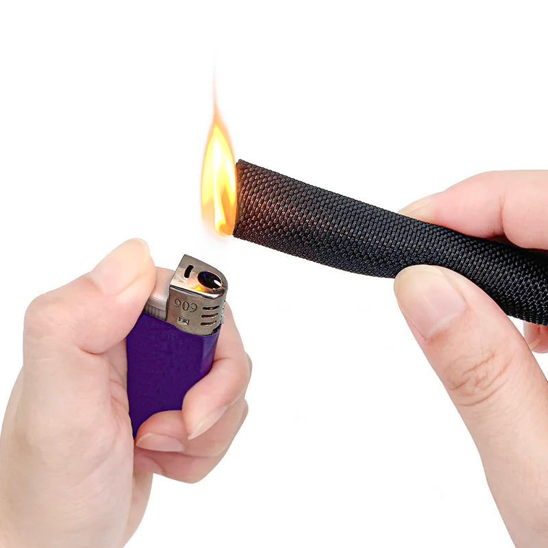 Cable Sleeve Self Closing PET Braided Expandable Auto Line Management Overlaps Flexible Loom Split Pipe Tube Wire Wrap Protect
