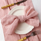 Set of 6 Cotton Cloth Napkins Gauze 30x30cm Fabric for Wedding Decor Everyday Use Dinner Tea Towel Table Village Christmas Napki