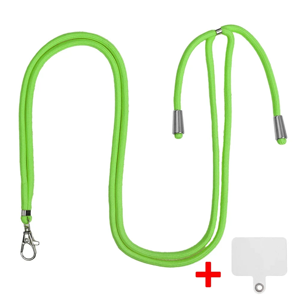 Cell Phone Lanyard Crossbody Adjustable Neck Strap for Around The Hand with Clear Tether Tab for Most Full Coverage Phones Case