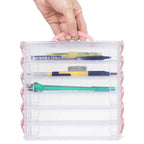 3/6-layer Paintbrush Box Watercolor Detachable Pen Storage Box Color Multi-function Stationery Organizer School Supplies