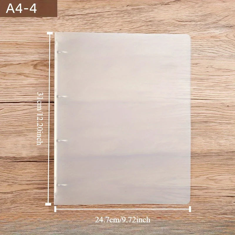 175-Page Capacity Ringed Binder, Clasp Closure Plastic Organizer Binder for Office, School, Home Supplies - PP Material
