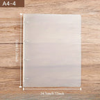 175-Page Capacity Ringed Binder, Clasp Closure Plastic Organizer Binder for Office, School, Home Supplies - PP Material