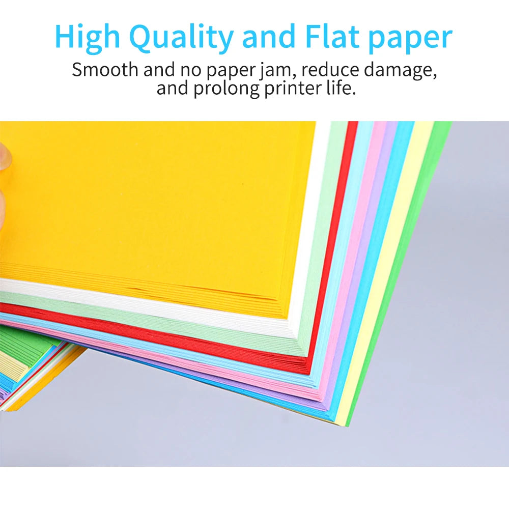 100 Sheets  Color Copy Paper 210x297mm/8.3x11.7in Printer Paper 70GSM for Copy Printing Writing Crafts & Art color paper paper