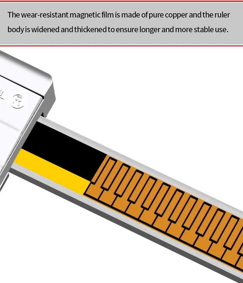 Premium External Groove Tip Digital Caliper Brake Disc Wear Measurement Tool Brake Pad Thickness Measurement Vernier Caliper