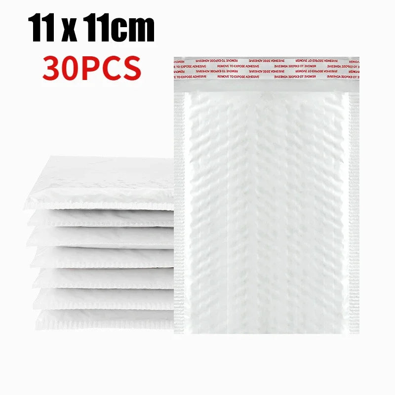 Multi-size White Bubble Envelopes Bag Thicken Waterproof Foam Bubble Shipping Envelope Bags Self Seal Packing Bags 11/15/23cm