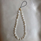 Simple Love Shell Beaded Keychain Mobile Phone Chain Pendant Fashion Mobile XYu Phone Case Accessories Female Jewelry Gifts