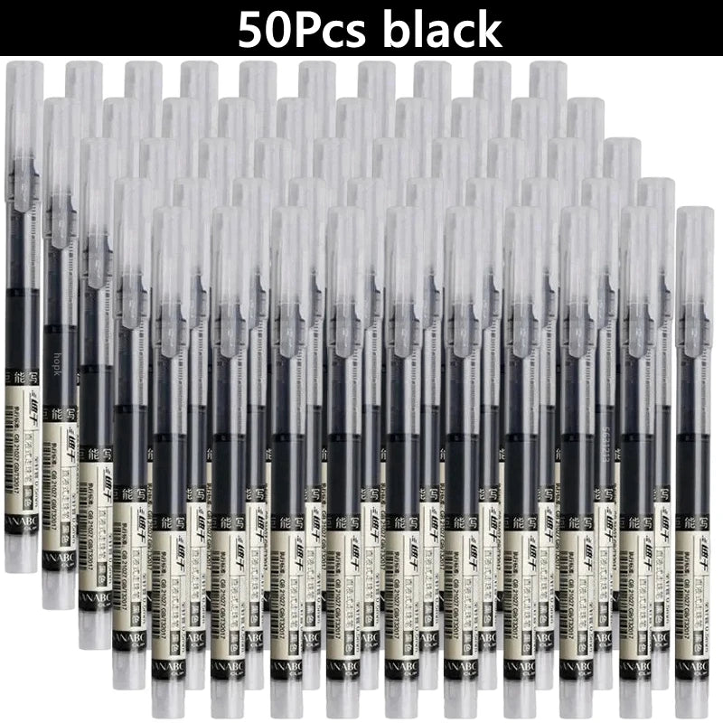 3/10/50/100PCS Color Gel Pens set,0.5mm Fine Tip Ballpoint Pen for Drawing Pens for Writing Office Accessories Back To School