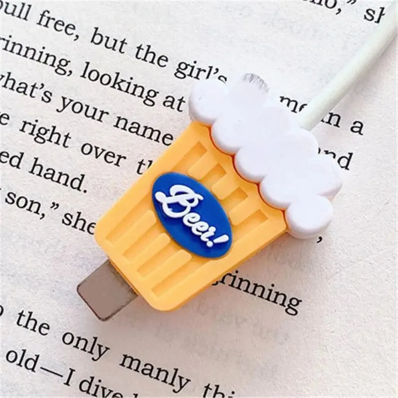 1Pc Charger Plug Protector for iPhone USB Cable Protective Cover Cord Winder Data Line Saver Bite Resistant Cable Guard