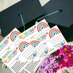 50/100/200Pcs Rainbow Teacher Mail Incentive Cards for Elementary Students Classroom Supplies