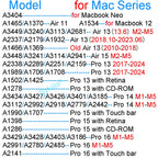 Keyboard Cover for Macbook Air 13 M5 M4 15 M3 11 Pro 13 14 M2 M1 Max Pro 16 15 12 Neo Silicone Protector Case Skin A3426 A3428