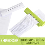 Mini Manual Paper Shredder Reusable Document Cutter For Office Stationery