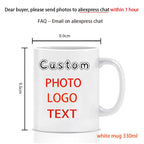Personalised Your Photo Mug, Custom NAME IMAGE Cup, Customize Coffee Mugs, Tea Cups, Mothers' Day, Fathers' Day Wedding Gift