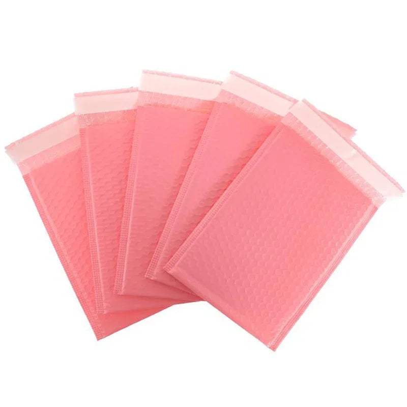 100pcs Bubble Mailers Pink Poly Bubble Mailer Self Seal Padded Envelopes Gift Bags For Book Magazine Lined Mailer Self Seal