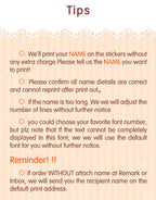 114 Waterproof Personalized White Label Custom Name Sticker Kindergarten Tag Children School Stationery Daily Necessities Labels