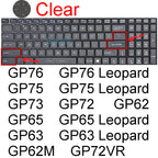 Keyboard Cover for MSI GF65 Thin GF63 GF75 Thin GF72 GF72VR GF62 GF62VR Silicone Protector Skin Case Gaming Laptop 15.6