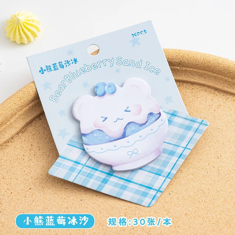Creative Bread Sticky Notes Cute Cartoon Memo Pad Unique Design Note Paper Kawaii  Dessert Cuisine DIY