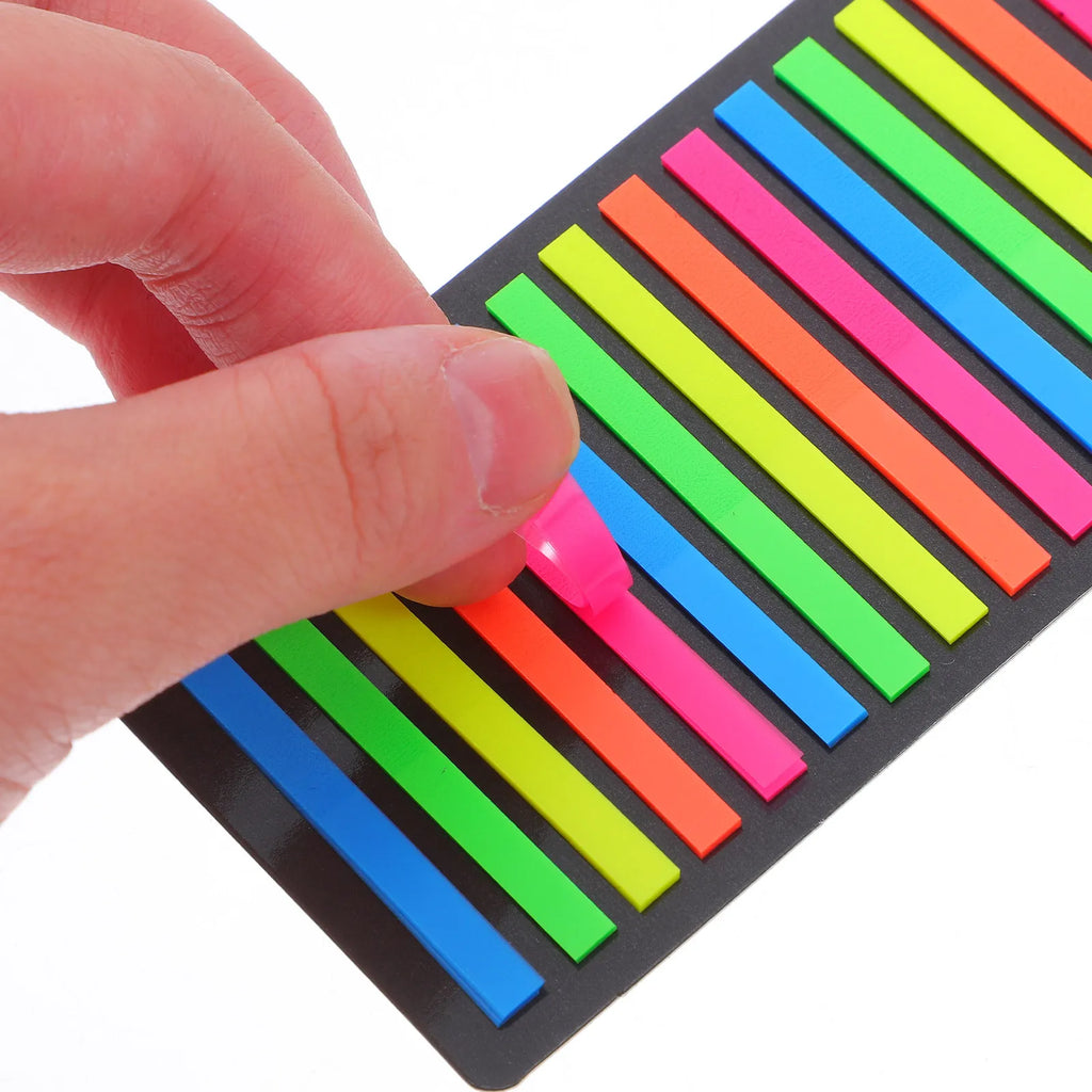 1800pcs Transparent Long Strip Index Tabs Page Markers For Notebooks Journals Book Annotation Supplies Office