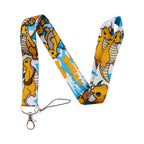 Cute Anime Monster Lanyard Card Holder Colorful Neck Strap for Key ID Card Phone Straps Badge Holder Key Ring Accessories Gifts