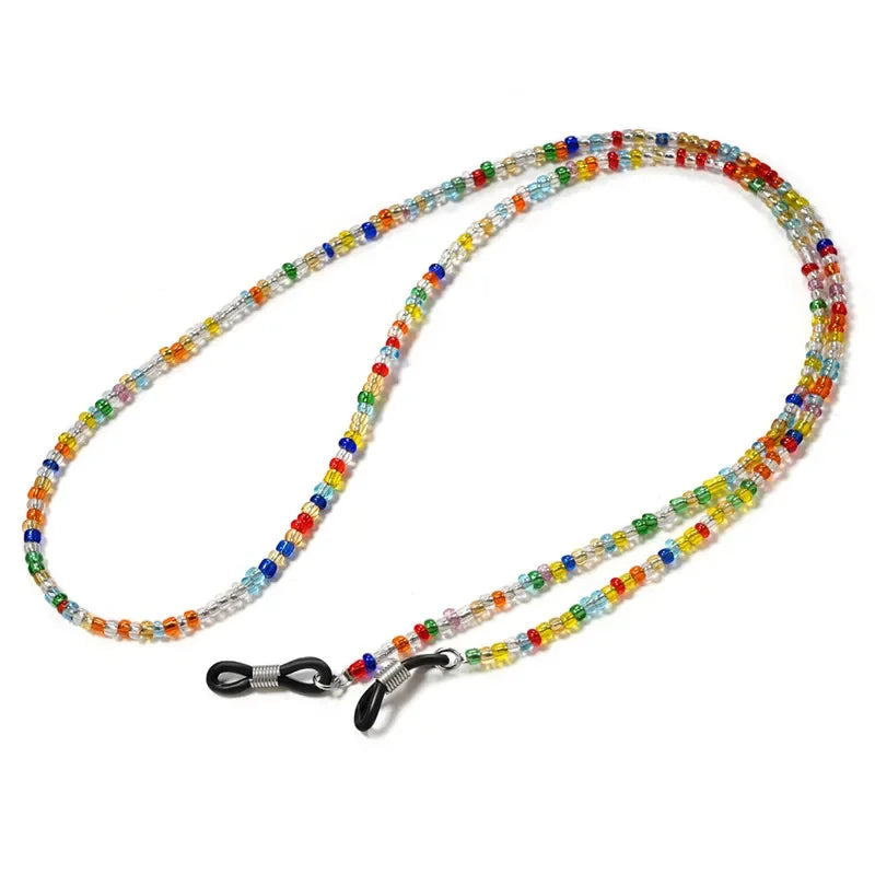 Fashion Eyeglass Chains for Women Pear Crystall Sunglasses Chains Glasses Cord Holder Eyewear Lanyard Necklace Strap Rope