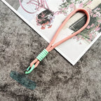 Cellphone Strap Candy Color Rope for Cards Metal Keyring Wrist Lanyard Keychain Portable Cellular Pendant Premium Hand Strap