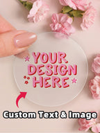 1/36/120-Piece Custom PVC Waterproof Labels – Clear & Waterproof Versions, Personalized for Parties, Packaging