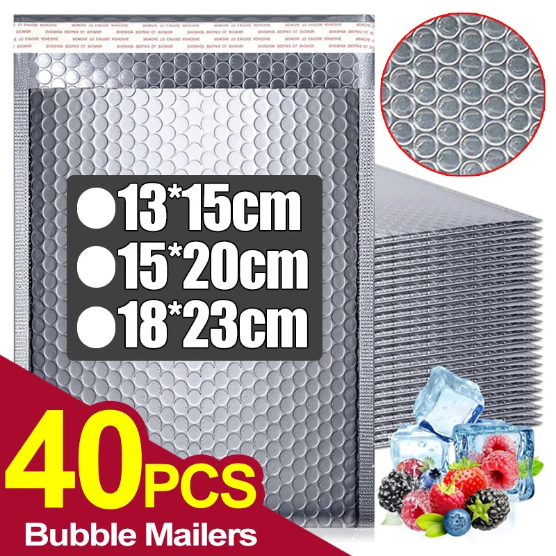 Bubble Mailers Silver Padded Mailing Envelopes Self Seal Shipping Envelopes for Packing Mailing Bubble Mailers Mailer Bags