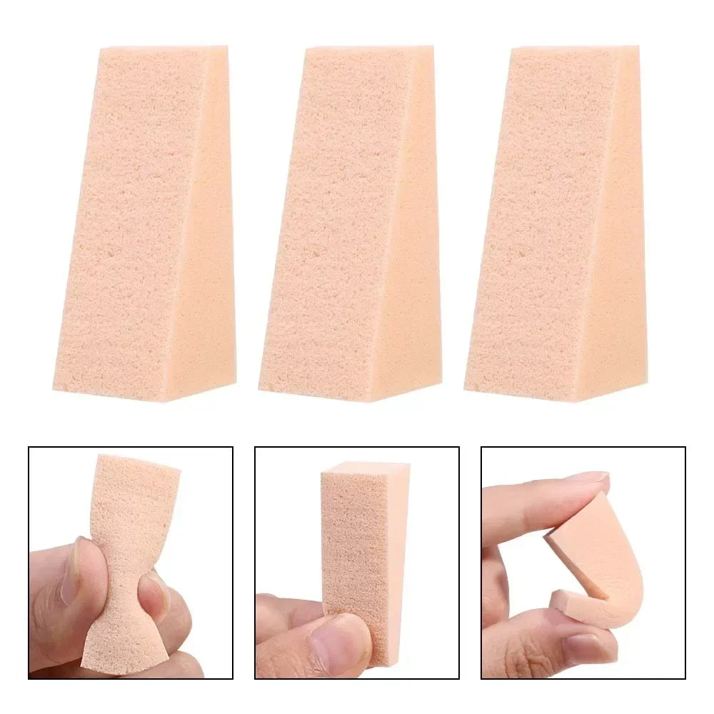 100Pcs/Set Triangle Dry Wet Use Makeup Sponge Face Foundation Concealer BB Cream Powder Blending Smearing Puff Cosmetic Tools