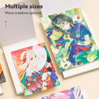 40sheet Tearable Drawing Notebook Sketchbook Handbook 250gsm Paper Mini Book for Watercolor Acrylic Marker Pen Gouache
