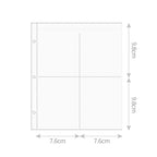 PLRBOK A5 D Shape 3 Ring Refillable Photo Album with Magnetic Buckle,Glitter PU Leather Binder Cover,10×15 15×21 1/2/4 Pockets