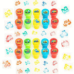 10/20/30 Pcs Construction Vehicle Stamps Classroom Reward Construction Vehicle Miniature Scrapbook Stamps Summer School Gift