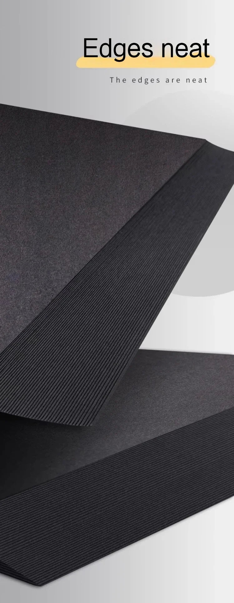 A4/A5 Black Cardboard Sheets Paper Art Painting Supplies Double-Sided for Graffiti Drawing Diy Handmade Cardstock 180/230/300g
