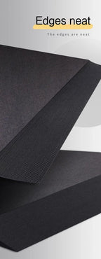 A4/A5 Black Cardboard Sheets Paper Art Painting Supplies Double-Sided for Graffiti Drawing Diy Handmade Cardstock 180/230/300g