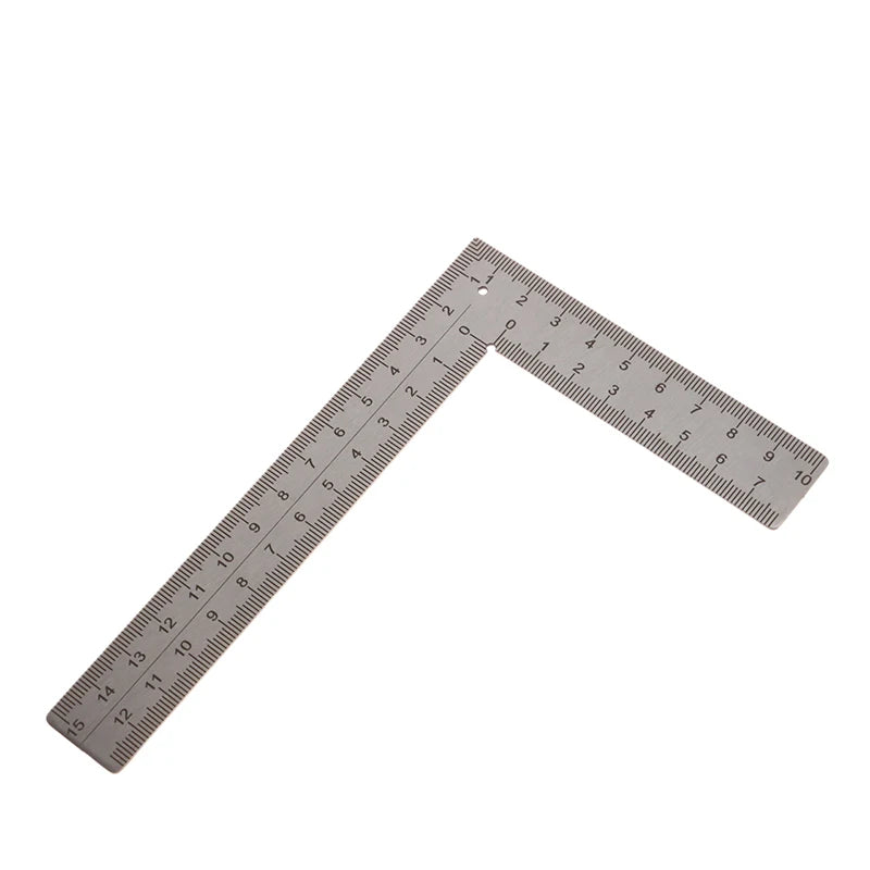Mini T/L Square Ruler Measuring Layout Tool Stainless Steel Right Angle Ruler 90 Turning Ruler Precision Building Framing Gauge