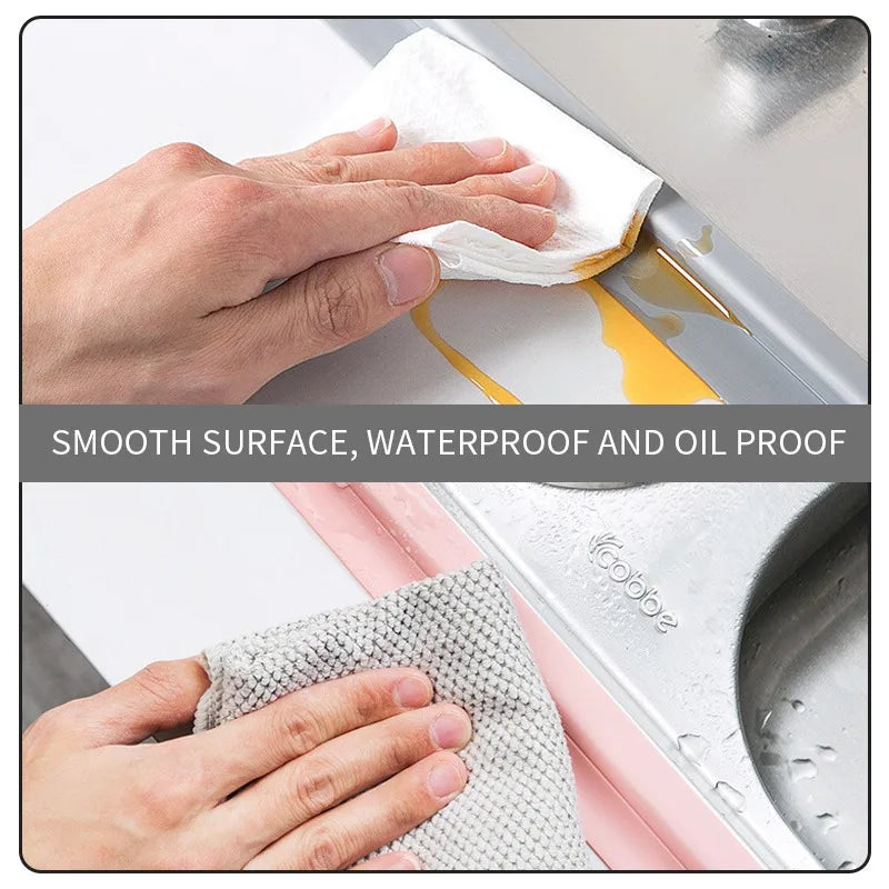 Waterproof Sealing Tape PVC Self Adhesive Bathroom Bath Wall Glue Sticker Kitchen Sink Caulk Mold Proof Seal Covering Tape Strip