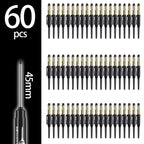 4-60Pcs 45mm Long Nib Head Carpenter Pen Deep Hole Marker Pens Black/Blue/Red/White for Measuring Woodworking Hand Tools