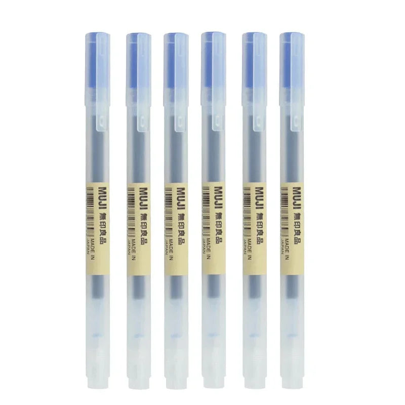 6/8Pcs/Set MUJIs Gel Pen Black/Red/Blue 0.38/0.5mm Ink Japan Color Pen Office School Ballpoint Pen Japanese Kawaii Stationery