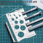 NEW Screw Thread Pitch Gauge Ruler Measuring Tool Bolt Nut Metric Machining Threads Screw Cutting Gauge Angle Model Measuring