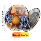 Grizzly and The Lemmings Cartoon Party Supplies Disposable Tableware Paper Plates for Birthday Shower Party Decoration Gifts