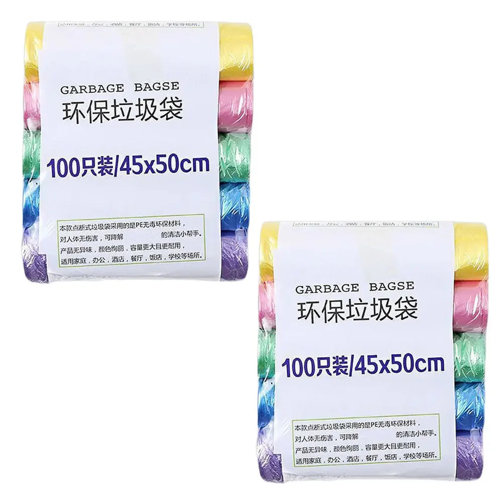 5 Rolls/pack Household Disposable Trash Pouch Small Trash Bags Kitchen Storage Garbage Bags Cleaning Waste Bag Plastic Bag