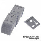 50pcs/lot 3.5x3cm Plastic Earrings Packing Cards Display Card for DIY Jewelry Earring Studs Retail Price Tag Earring Post Holder